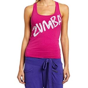 Zumba Fitness Pink Racerback Tank XL